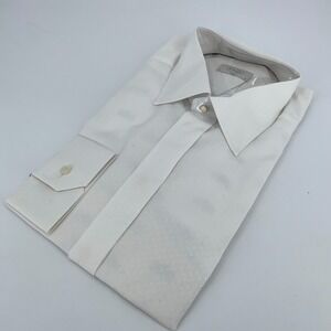 Eton Dress Shirt Men XL 17 - 43 White Long Sleeve Slim Fit Collared Button Up